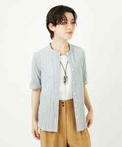 Maison de CINQ / メゾン ドゥ サンク シャツ・ブラウス | オーガニックコットン半袖ブラウス