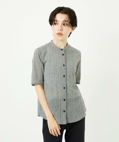 Maison de CINQ / メゾン ドゥ サンク シャツ・ブラウス | オーガニックコットン半袖ブラウス | 詳細4