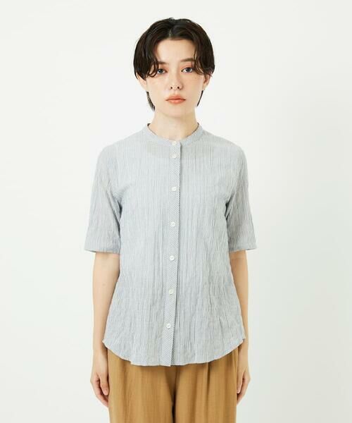 Maison de CINQ / メゾン ドゥ サンク シャツ・ブラウス | オーガニックコットン半袖ブラウス | 詳細6