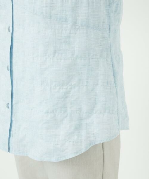 Maison de CINQ / メゾン ドゥ サンク シャツ・ブラウス | コットンリネンドット柄ピンタック半袖ブラウス | 詳細12