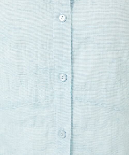 Maison de CINQ / メゾン ドゥ サンク シャツ・ブラウス | コットンリネンドット柄ピンタック半袖ブラウス | 詳細13