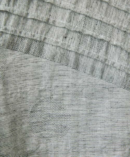 Maison de CINQ / メゾン ドゥ サンク シャツ・ブラウス | コットンリネンドット柄ピンタック半袖ブラウス | 詳細15