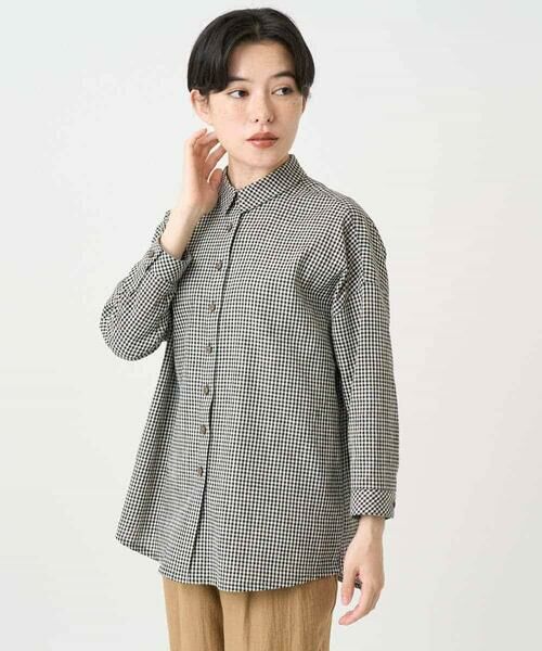 Maison de CINQ / メゾン ドゥ サンク シャツ・ブラウス | コットンリネンブラウス | 詳細1