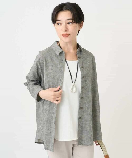 Maison de CINQ / メゾン ドゥ サンク シャツ・ブラウス | コットンリネンブラウス | 詳細2