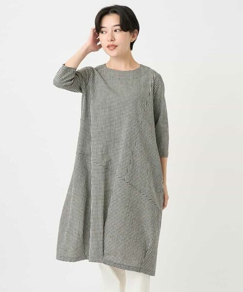 Maison de CINQ / メゾン ドゥ サンク ロング・マキシ丈ワンピース | コットンリネンコクーンラインワンピース | 詳細1