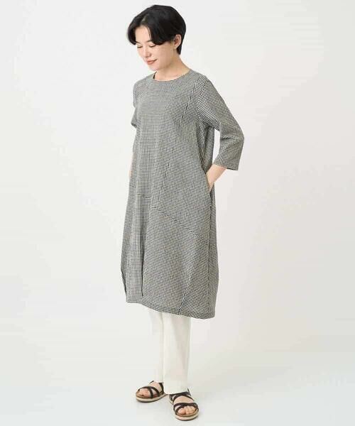 Maison de CINQ / メゾン ドゥ サンク ロング・マキシ丈ワンピース | コットンリネンコクーンラインワンピース | 詳細16