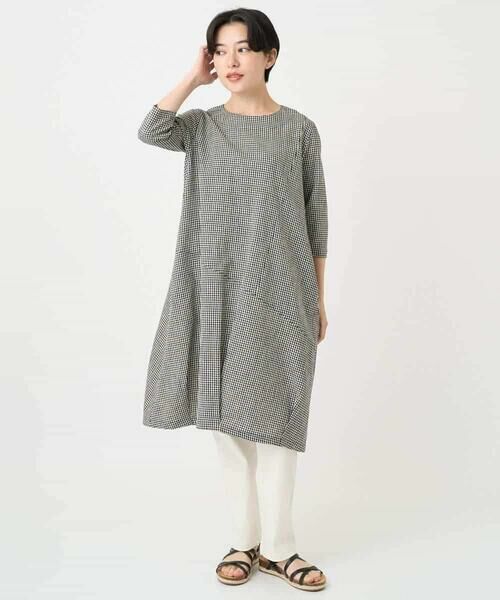 Maison de CINQ / メゾン ドゥ サンク ロング・マキシ丈ワンピース | コットンリネンコクーンラインワンピース | 詳細17