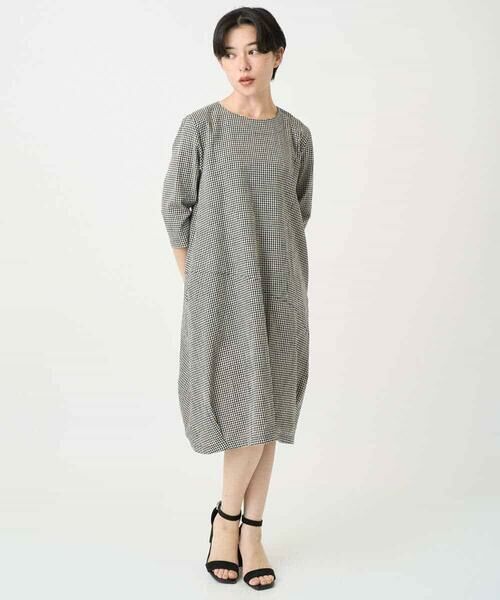 Maison de CINQ / メゾン ドゥ サンク ロング・マキシ丈ワンピース | コットンリネンコクーンラインワンピース | 詳細18