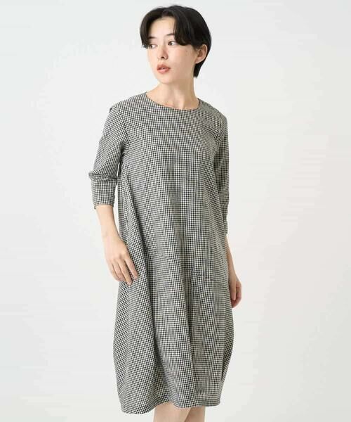 Maison de CINQ / メゾン ドゥ サンク ロング・マキシ丈ワンピース | コットンリネンコクーンラインワンピース | 詳細3