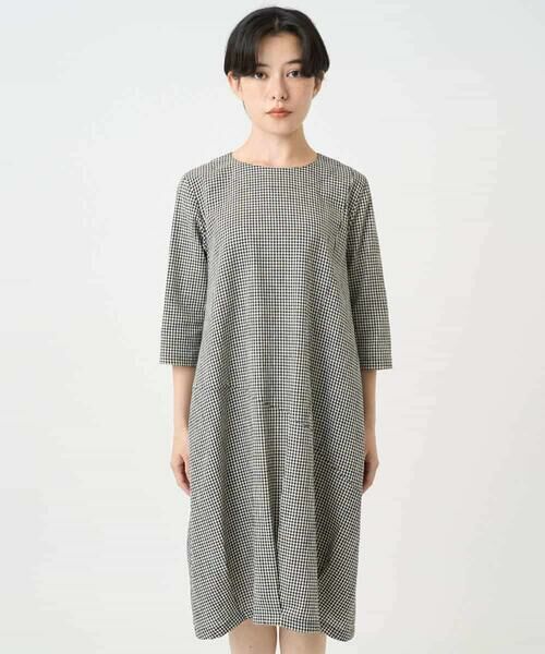 Maison de CINQ / メゾン ドゥ サンク ロング・マキシ丈ワンピース | コットンリネンコクーンラインワンピース | 詳細5