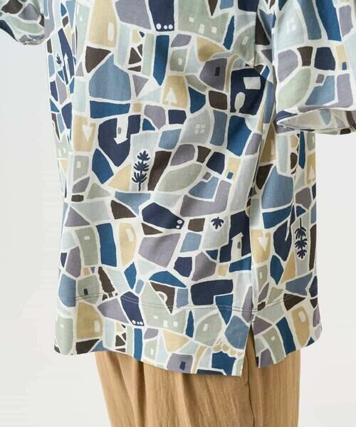 Maison de CINQ / メゾン ドゥ サンク カットソー | [接触冷感・日本製]強撚コットン天竺プリントカットソー | 詳細10