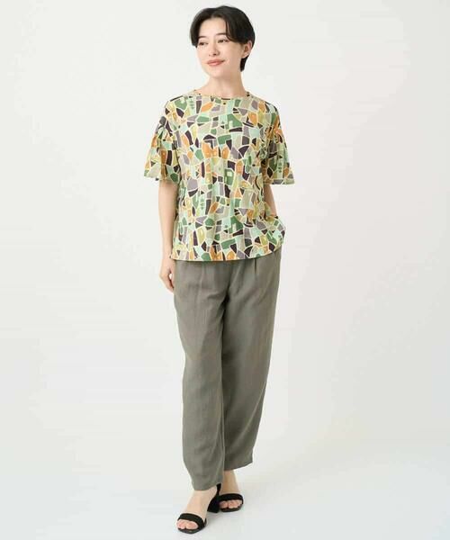 Maison de CINQ / メゾン ドゥ サンク カットソー | [接触冷感・日本製]強撚コットン天竺プリントカットソー | 詳細18