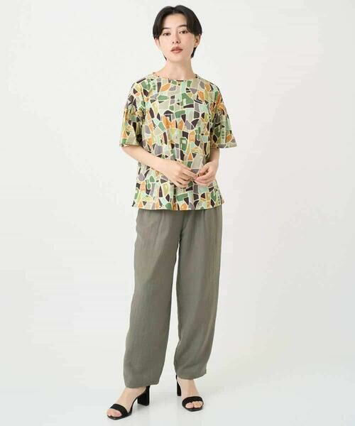 Maison de CINQ / メゾン ドゥ サンク カットソー | [接触冷感・日本製]強撚コットン天竺プリントカットソー | 詳細19