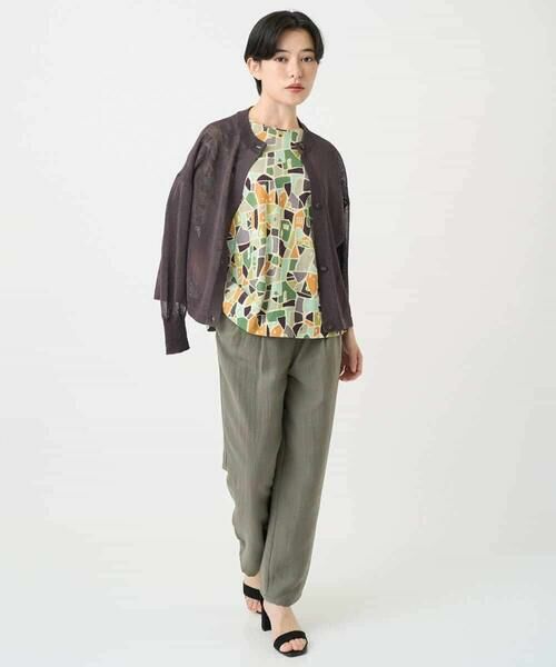 Maison de CINQ / メゾン ドゥ サンク カットソー | [接触冷感・日本製]強撚コットン天竺プリントカットソー | 詳細20