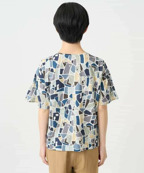 Maison de CINQ / メゾン ドゥ サンク カットソー | [接触冷感・日本製]強撚コットン天竺プリントカットソー | 詳細7