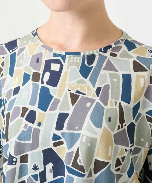 Maison de CINQ / メゾン ドゥ サンク カットソー | [接触冷感・日本製]強撚コットン天竺プリントカットソー | 詳細8