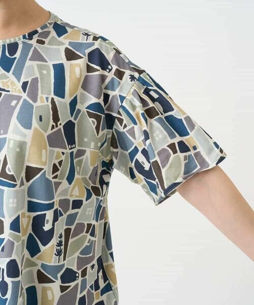 Maison de CINQ / メゾン ドゥ サンク カットソー | [接触冷感・日本製]強撚コットン天竺プリントカットソー | 詳細9