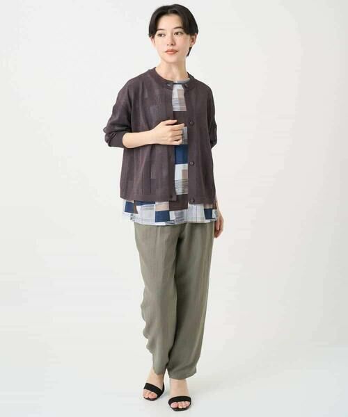 Maison de CINQ / メゾン ドゥ サンク カットソー | [接触冷感・速乾]ルービックブロックプリントカットソー | 詳細13