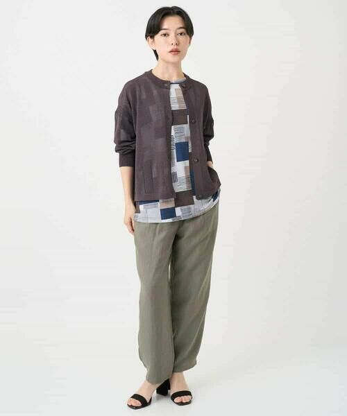 Maison de CINQ / メゾン ドゥ サンク カットソー | [接触冷感・速乾]ルービックブロックプリントカットソー | 詳細14