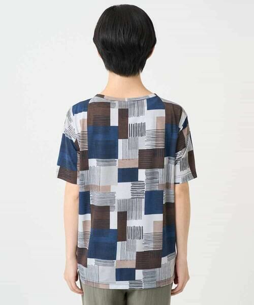 Maison de CINQ / メゾン ドゥ サンク カットソー | [接触冷感・速乾]ルービックブロックプリントカットソー | 詳細5