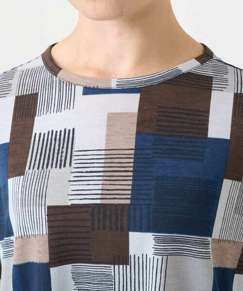 Maison de CINQ / メゾン ドゥ サンク カットソー | [接触冷感・速乾]ルービックブロックプリントカットソー | 詳細6