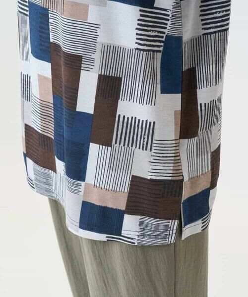 Maison de CINQ / メゾン ドゥ サンク カットソー | [接触冷感・速乾]ルービックブロックプリントカットソー | 詳細8