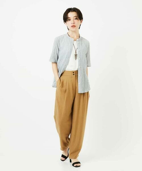 Maison de CINQ / メゾン ドゥ サンク チノ・ワークパンツ | レーヨンナイロンリネンパンツ | 詳細16