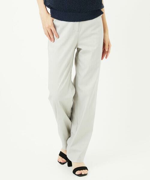 Maison de CINQ / メゾン ドゥ サンク チノ・ワークパンツ | コットンリネンストレッチストレートパンツ | 詳細1