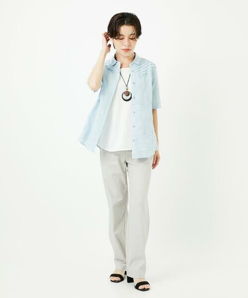 Maison de CINQ / メゾン ドゥ サンク チノ・ワークパンツ | コットンリネンストレッチストレートパンツ | 詳細15