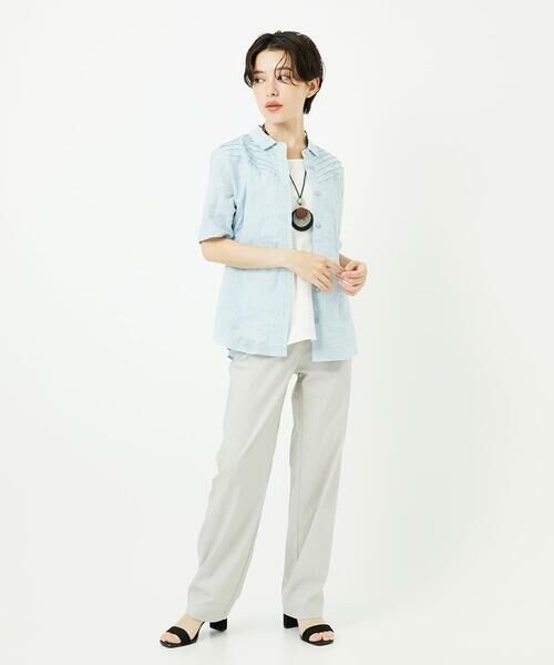 Maison de CINQ / メゾン ドゥ サンク チノ・ワークパンツ | コットンリネンストレッチストレートパンツ | 詳細16