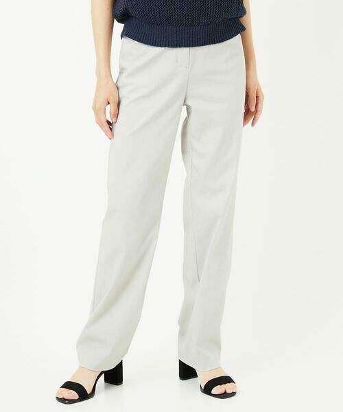 Maison de CINQ / メゾン ドゥ サンク チノ・ワークパンツ | コットンリネンストレッチストレートパンツ | 詳細2