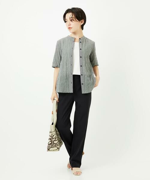 Maison de CINQ / メゾン ドゥ サンク チノ・ワークパンツ | コットンリネンストレッチストレートパンツ | 詳細20