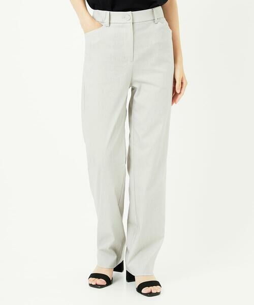 Maison de CINQ / メゾン ドゥ サンク チノ・ワークパンツ | コットンリネンストレッチストレートパンツ | 詳細3