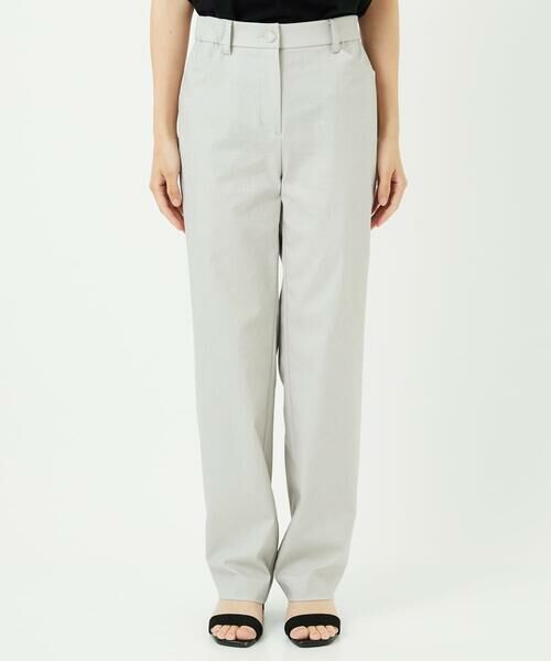 Maison de CINQ / メゾン ドゥ サンク チノ・ワークパンツ | コットンリネンストレッチストレートパンツ | 詳細5