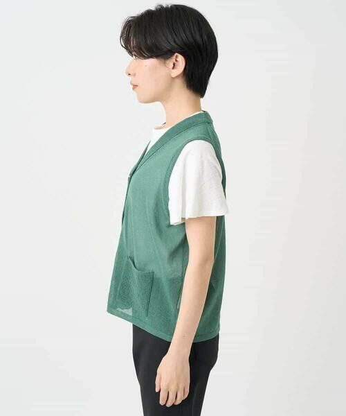 Maison de CINQ / メゾン ドゥ サンク ベスト | ペーパーヤーンニットジレ | 詳細19