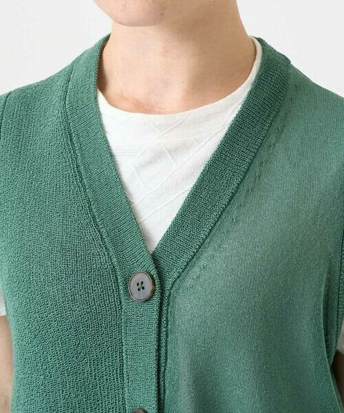 Maison de CINQ / メゾン ドゥ サンク ベスト | ペーパーヤーンニットジレ | 詳細21