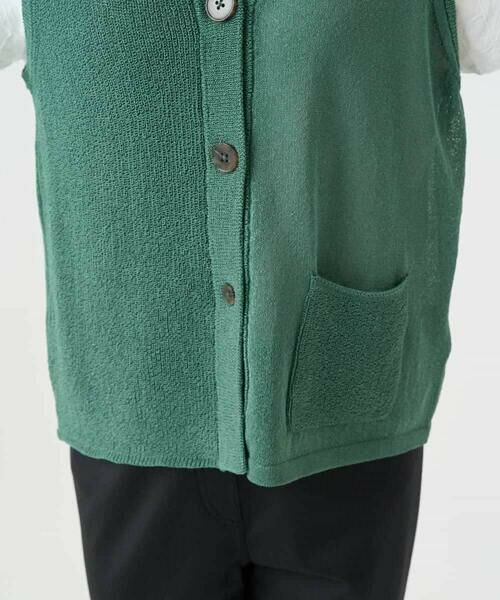 Maison de CINQ / メゾン ドゥ サンク ベスト | ペーパーヤーンニットジレ | 詳細24