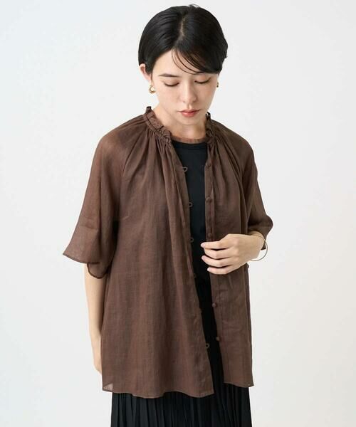 Maison de CINQ / メゾン ドゥ サンク シャツ・ブラウス | ラミーローンラグランスリーブブラウス | 詳細4