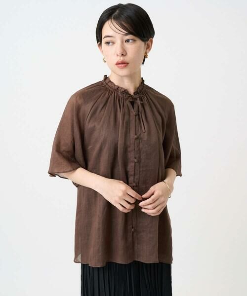 Maison de CINQ / メゾン ドゥ サンク シャツ・ブラウス | ラミーローンラグランスリーブブラウス | 詳細5