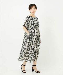 Maison de CINQ / メゾン ドゥ サンク ロング・マキシ丈ワンピース | ドットストライプシアーワンピース