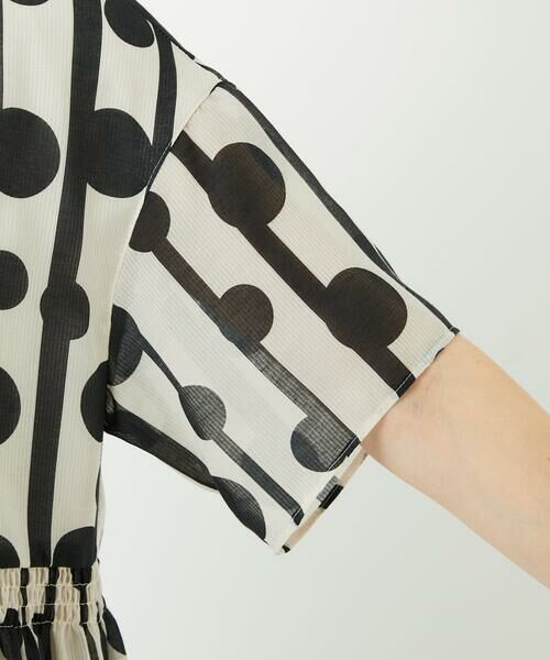 Maison de CINQ / メゾン ドゥ サンク ロング・マキシ丈ワンピース | ドットストライプシアーワンピース | 詳細7