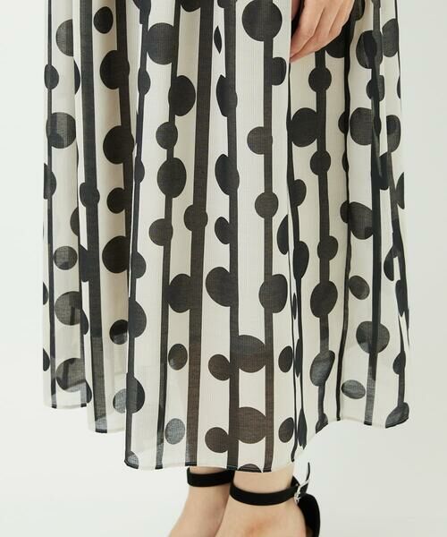 Maison de CINQ / メゾン ドゥ サンク ロング・マキシ丈ワンピース | ドットストライプシアーワンピース | 詳細9
