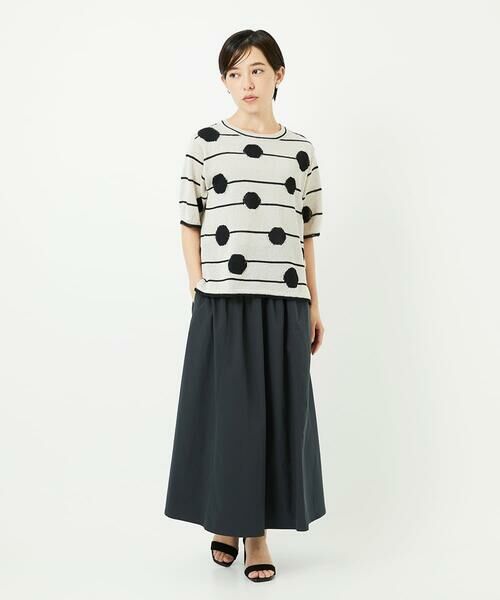 Maison de CINQ / メゾン ドゥ サンク ニット・セーター | ペーパーヤーンドット5分袖ニット | 詳細15