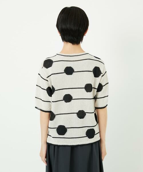 Maison de CINQ / メゾン ドゥ サンク ニット・セーター | ペーパーヤーンドット5分袖ニット | 詳細6