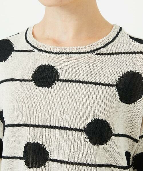 Maison de CINQ / メゾン ドゥ サンク ニット・セーター | ペーパーヤーンドット5分袖ニット | 詳細7