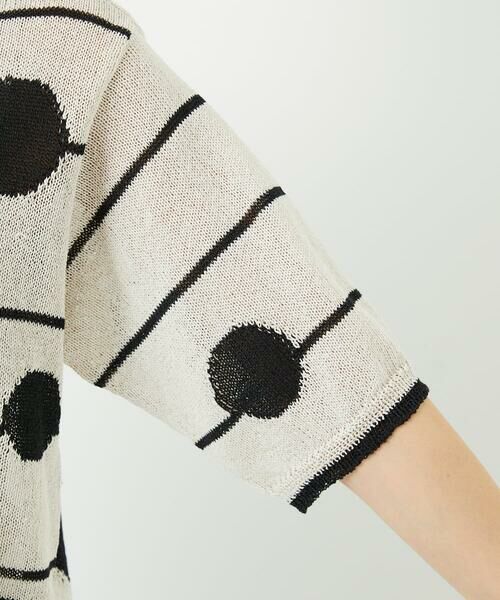 Maison de CINQ / メゾン ドゥ サンク ニット・セーター | ペーパーヤーンドット5分袖ニット | 詳細8