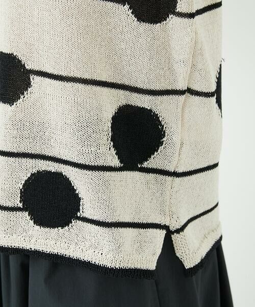 Maison de CINQ / メゾン ドゥ サンク ニット・セーター | ペーパーヤーンドット5分袖ニット | 詳細9
