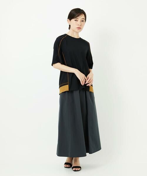 Maison de CINQ / メゾン ドゥ サンク ロング・マキシ丈スカート | [撥水加工]タフタギャザーフレアスカート | 詳細13