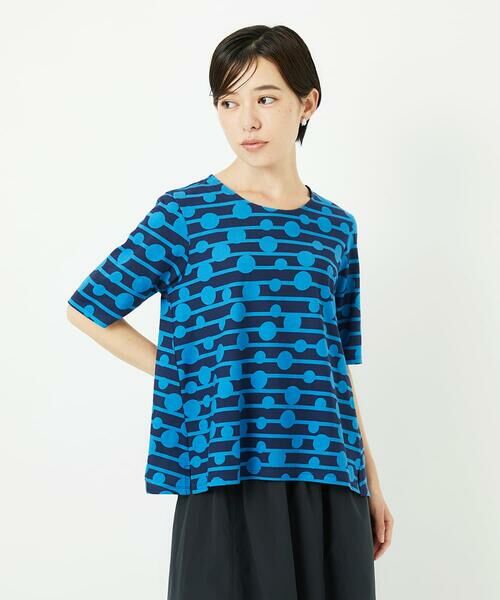 Maison de CINQ / メゾン ドゥ サンク カットソー | ドライタッチドットボーダーカットソー | 詳細1