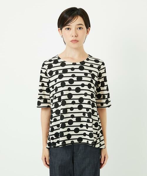 Maison de CINQ / メゾン ドゥ サンク カットソー | ドライタッチドットボーダーカットソー | 詳細4